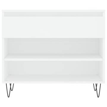 Elegant White Shoe Cabinet - 70x36x60 cm | Hipomarket