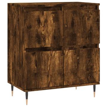 Trendy Smoked Oak Sideboard - 60x35x70 cm Engineered Wood