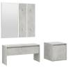 Hallway Furniture Set - Concrete Grey Engineered Wood | HipoMarket