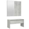 Hallway Furniture Set - Concrete Grey Engineered Wood | HipoMarket