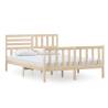 Solid Wood Bed Frame 140x200 cm | Timeless Design