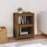 Book Cabinet Honey Brown 50x35x68 cm Solid Wood Pine Colour honey brown Quantity in Package 1 Height 68 cm Width 50 cm 