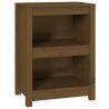 Honey Brown Solid Wood Book Cabinet - 50x35x68 cm