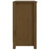 Honey Brown Solid Wood Book Cabinet - 50x35x68 cm