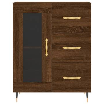 Highboard Brown Oak 69.5x34x180 cm - Stylish Storage Solution