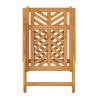 Reclining Garden Chairs - Solid Acacia Wood (2 pcs)