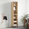 Highboard Sonoma Oak 34.5x32.5x180 cm Engineered Wood Colour sonoma oak Quantity in Package 1 Model 3 shelves 