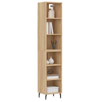 Stylish Highboard Sonoma Oak - Engineered Wood Furniture