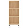 Stylish Highboard Sonoma Oak - Engineered Wood Furniture