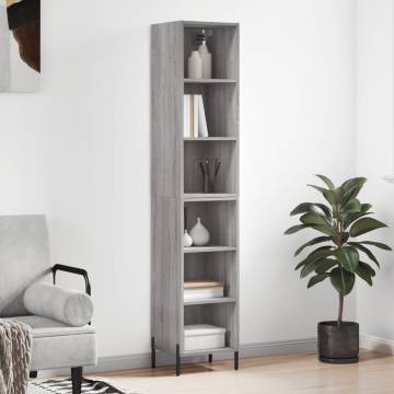 Highboard Grey Sonoma - Stylish Storage Solution | HipoMarket