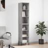 Highboard Grey Sonoma 34.5x32.5x180 cm Engineered Wood Colour grey sonoma Quantity in Package 1 Model 3 shelves 