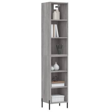 Highboard Grey Sonoma - Stylish Storage Solution | HipoMarket