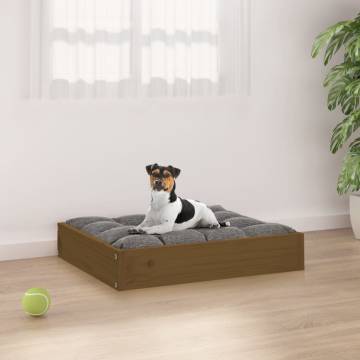 Dog Bed Honey Brown - Solid Wood Pine 51.5x44x9 cm