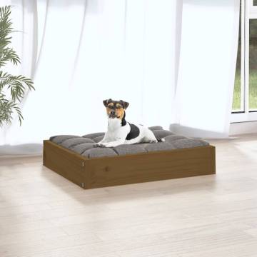 Dog Bed Honey Brown - Solid Wood Pine 51.5x44x9 cm