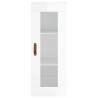 Stylish Highboard High Gloss White - 34.5x34x180 cm