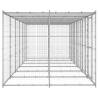 Outdoor Dog Kennel - Galvanised Steel with Roof | 14.52 m²