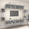 8 Piece Grey Sonoma TV Cabinet Set - Stylish & Functional