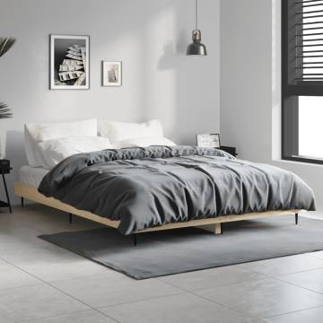 Sonoma Oak Bed Frame 135x190 cm | Durable Double Design