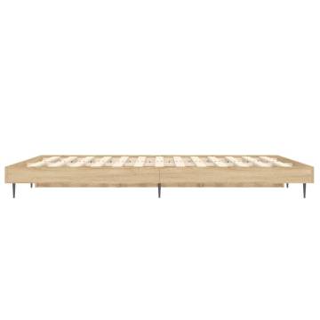 Sonoma Oak Bed Frame 135x190 cm | Durable Double Design