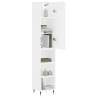 Elegant Highboard White 34.5x34x180 cm - Stylish Storage