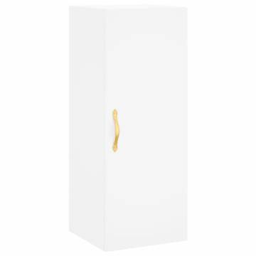 Elegant Highboard White 34.5x34x180 cm - Stylish Storage