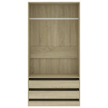 Wardrobe Sonoma Oak 100x50x200 cm - Stylish Storage Solution