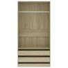 Wardrobe Sonoma Oak 100x50x200 cm - Stylish Storage Solution