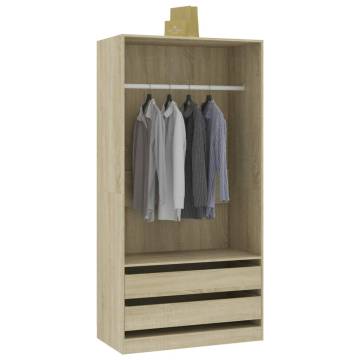 Wardrobe Sonoma Oak 100x50x200 cm - Stylish Storage Solution