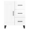 Stylish Highboard High Gloss White - 69.5x34x180 cm