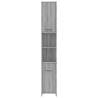 Bathroom Cabinet Grey Sonoma 30x30x183.5 cm - Stylish Storage