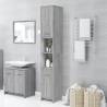 Bathroom Cabinet Grey Sonoma 30x30x183.5 cm - Stylish Storage