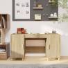 Desk Sonoma Oak 140x50x75 cm Engineered Wood Colour sonoma oak 