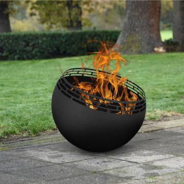 Esschert Design Fire Pit Ball Stripes Black - Modern & Cozy