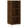 Elegant Highboard in Brown Oak - 34.5x32.5x180 cm