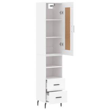 Stylish Highboard White 180 cm - Durable Engineered Wood