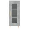 Stylish Highboard in Concrete Grey - 34.5x34x180 cm