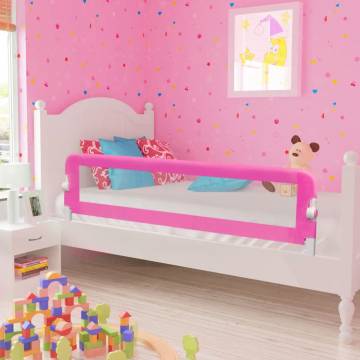 Toddler Safety Bed Rail 2 pcs Pink - Protect Your Child's Sleep