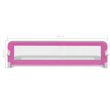 Toddler Safety Bed Rail 2 pcs Pink - Protect Your Child's Sleep