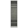 Stylish Concrete Grey Wardrobe - 50x50x200 cm Engineered Wood