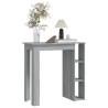 Bar Table with Shelf Grey Sonoma - Stylish & Space-Saving