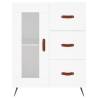 Stylish Highboard White 69.5x34x180 cm - Engineered Wood