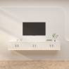 Wall-mounted TV Cabinets 3 pcs High Gloss White 80x34.5x40 cm Colour high gloss white Quantity in Package 3 Width 80 cm 