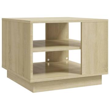 Sonoma Oak Coffee Table 55x55 cm - Modern & Durable Design