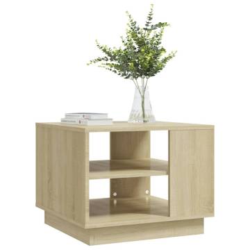 Sonoma Oak Coffee Table 55x55 cm - Modern & Durable Design