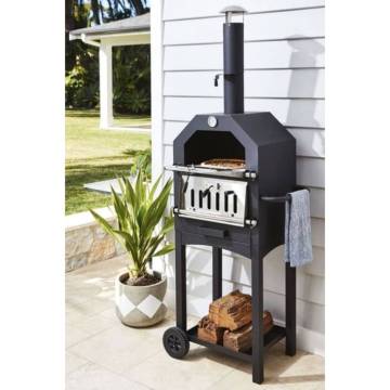 ProGarden BBQ Pizza Oven Black - Perfect for Outdoor Cooking