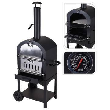 ProGarden BBQ Pizza Oven Black - Perfect for Outdoor Cooking