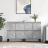 2 pcs Concrete Grey Sideboards - Durable & Stylish | HipoMarket