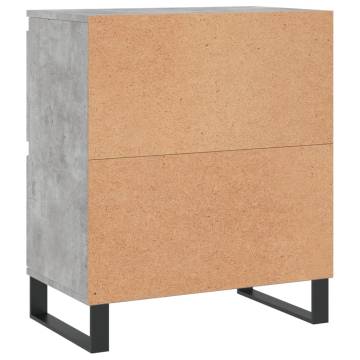 2 pcs Concrete Grey Sideboards - Durable & Stylish | HipoMarket