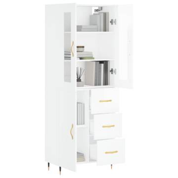 Highboard High Gloss White - Stylish Storage Solution | HipoMarket