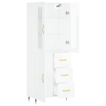 Highboard High Gloss White - Stylish Storage Solution | HipoMarket